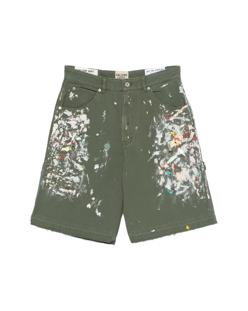 GALLERY DEPT. Splatter-effect Shorts Green