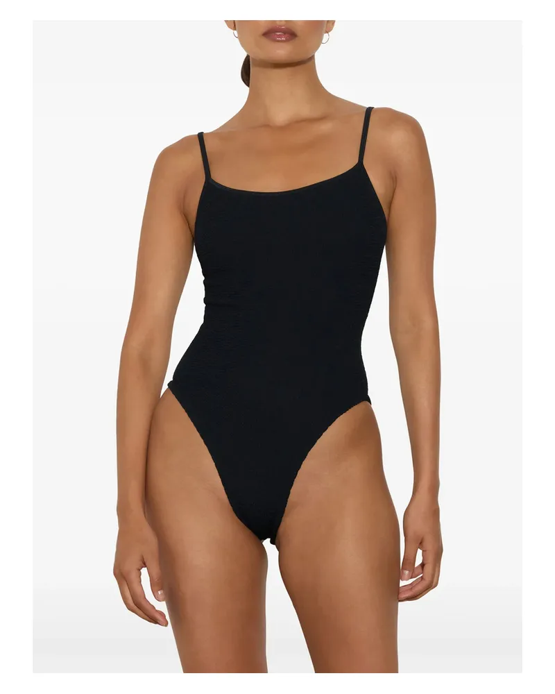 Hunza G Pamela Crinkle Swimsuit Black