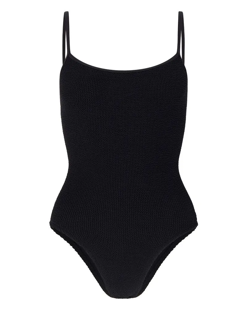 Hunza G Pamela Crinkle Swimsuit Black