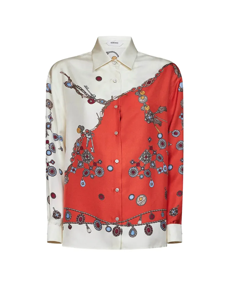 Versace Silk Shirt White