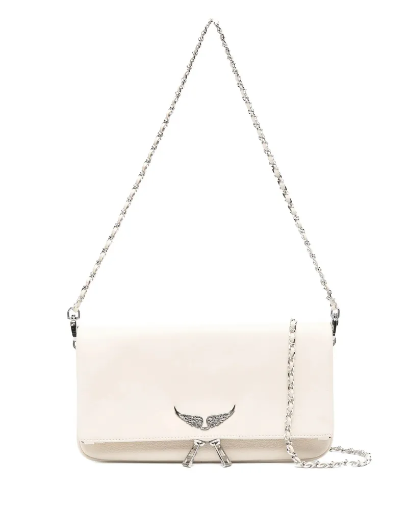Zadig & Voltaire Rock Leather Crossbody Bag Neutrals