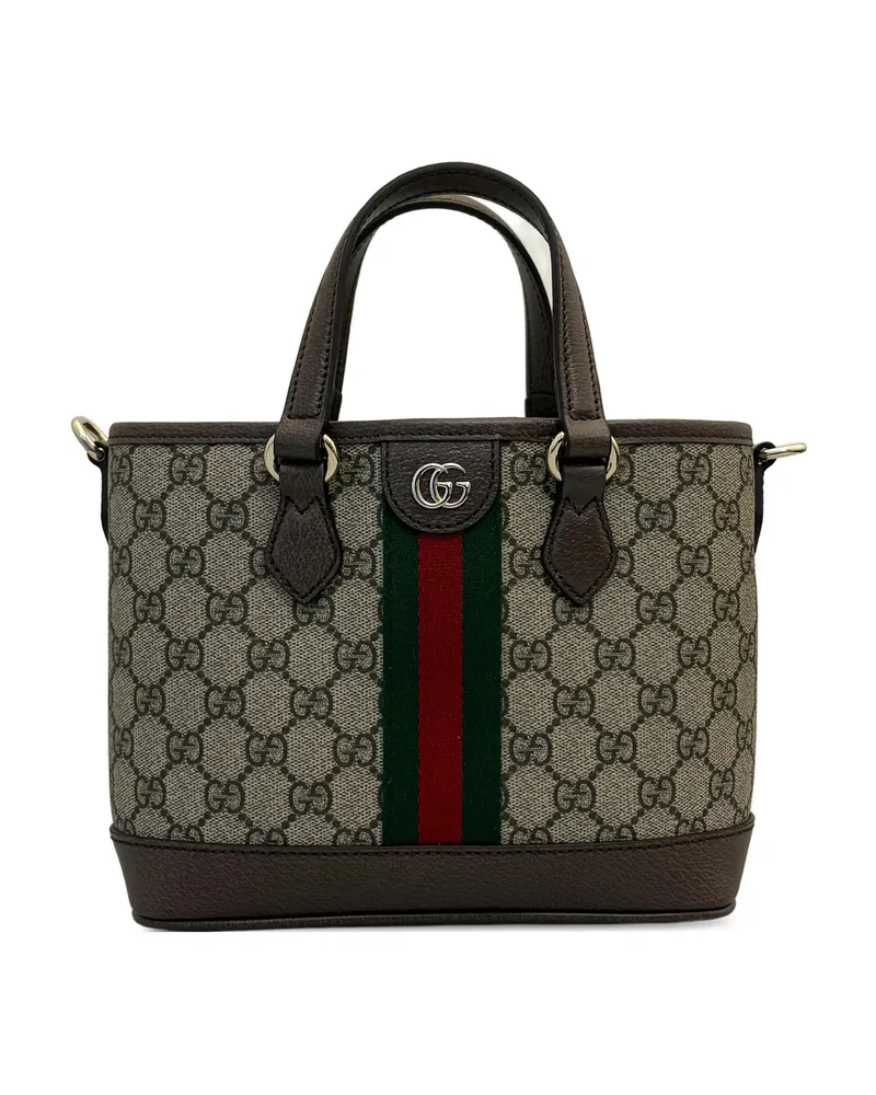 Gucci Small Ophidia Tote Bag Neutrals
