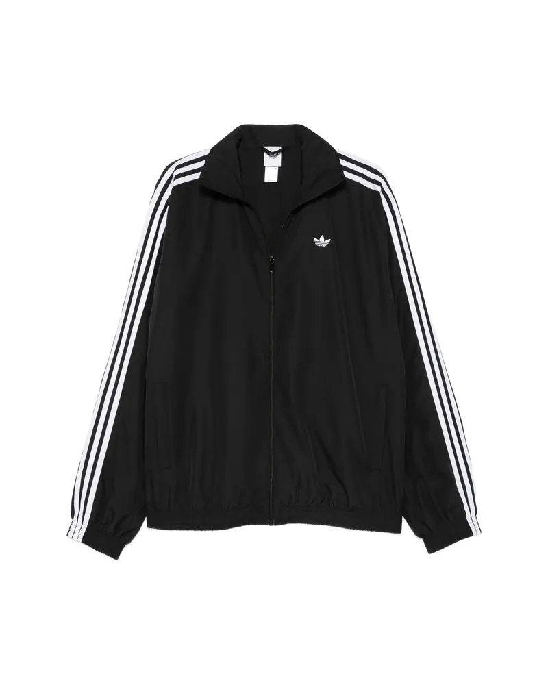 adidas Logo-detail Zip Sweatshirt Black