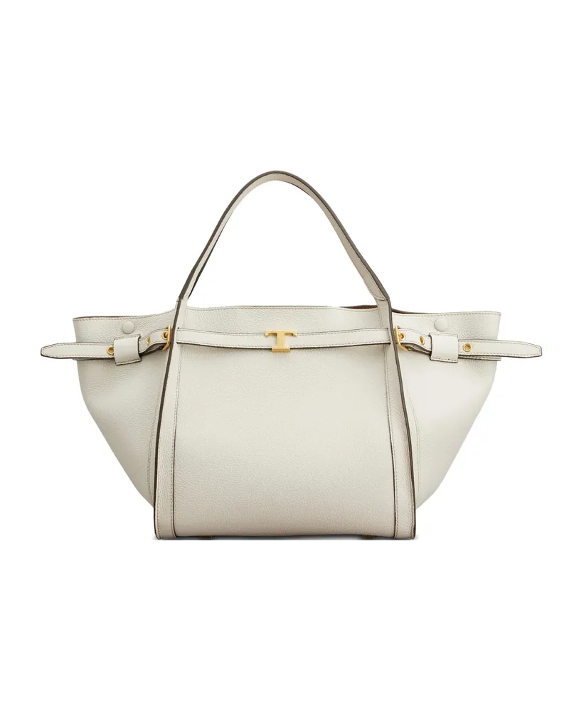 TOD'S Logo Strap Tote Bag Neutrals