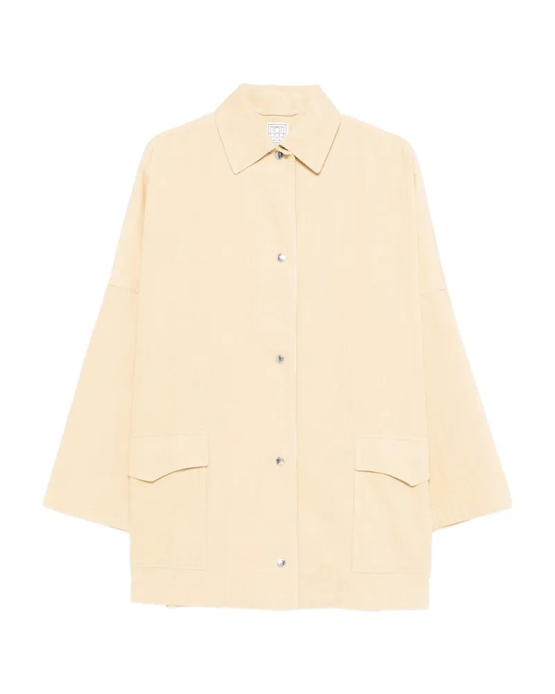 Totême Flap-pocket Coat Neutrals