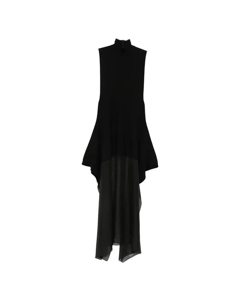 SPORTMAX Asymmetric-hem Sleeveless Dress Black