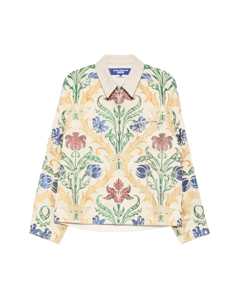 Junya Watanabe Floral-motifs Jacket Neutrals