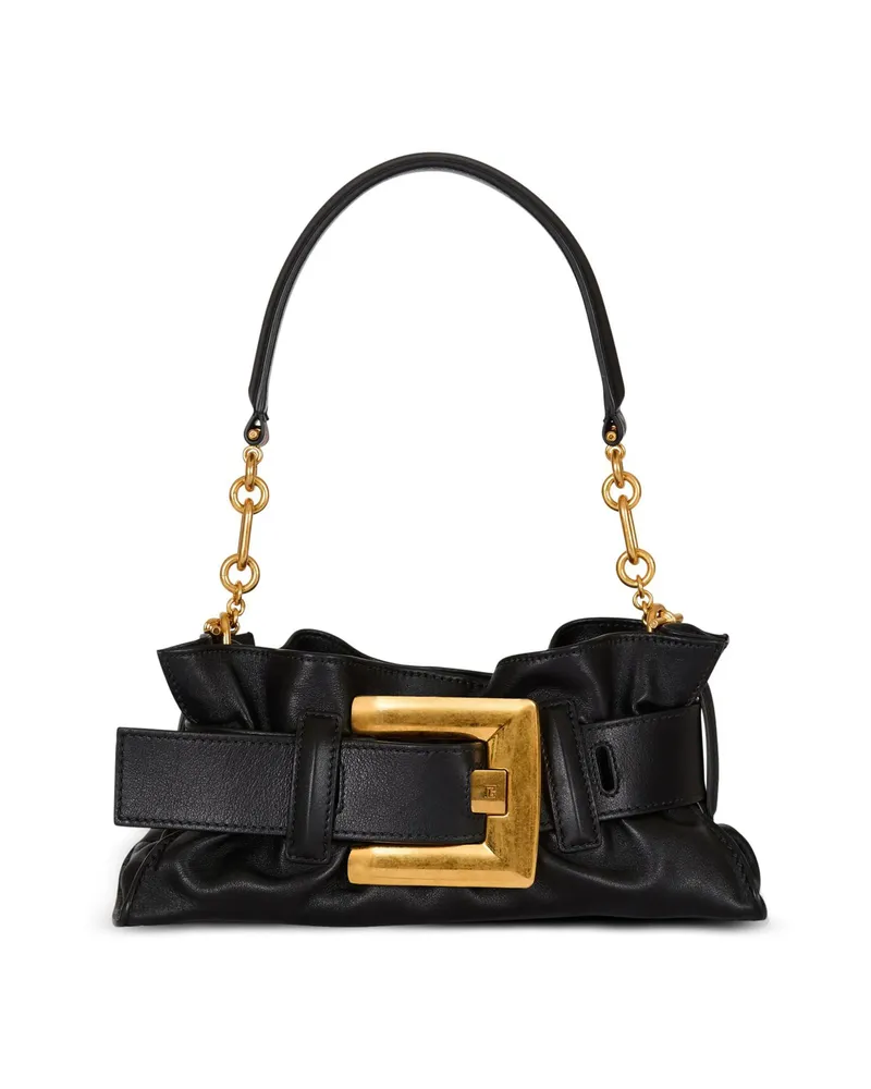 Balmain Mini Anthem Clutch Bag Black