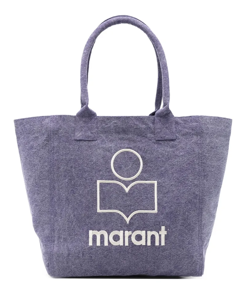 Isabel Marant Small Yenky Logo-embroidered Tote Bag Purple
