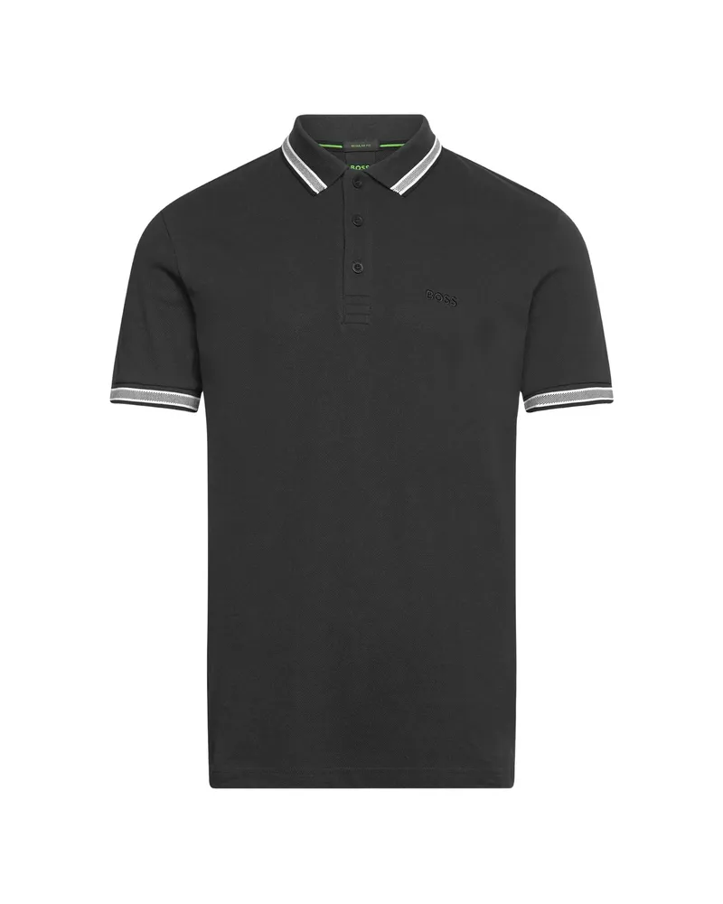 HUGO BOSS Paddy Cotton-piqué Polo Shirt Black