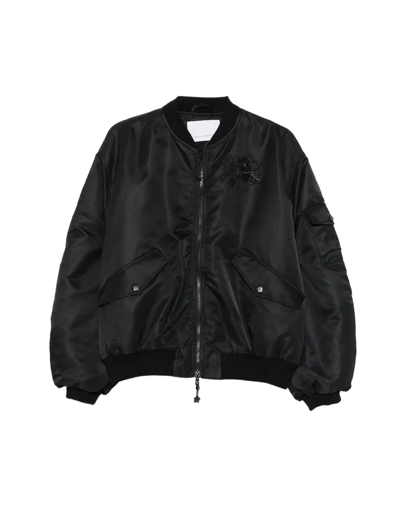 Cecilie Bahnsen Bow-detail Ruched Jacket Black