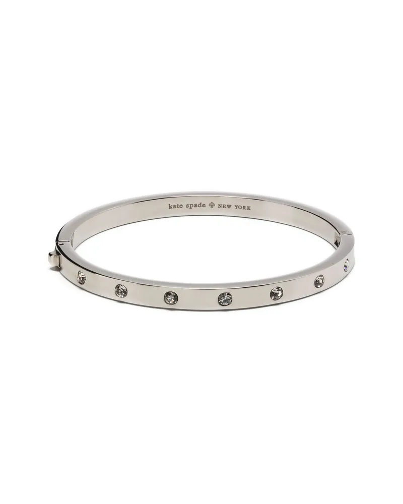 Kate Spade Stone Hinged Bracelet Silver