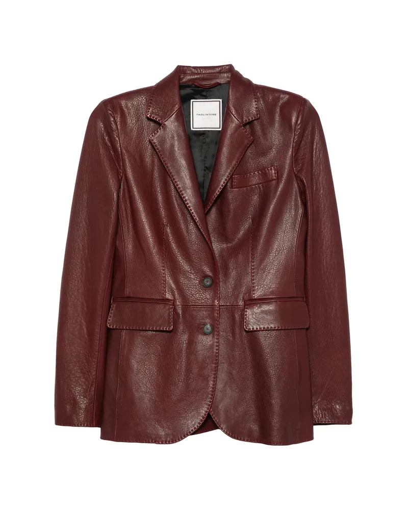 Tagliatore Sophie Leather Jacket Red