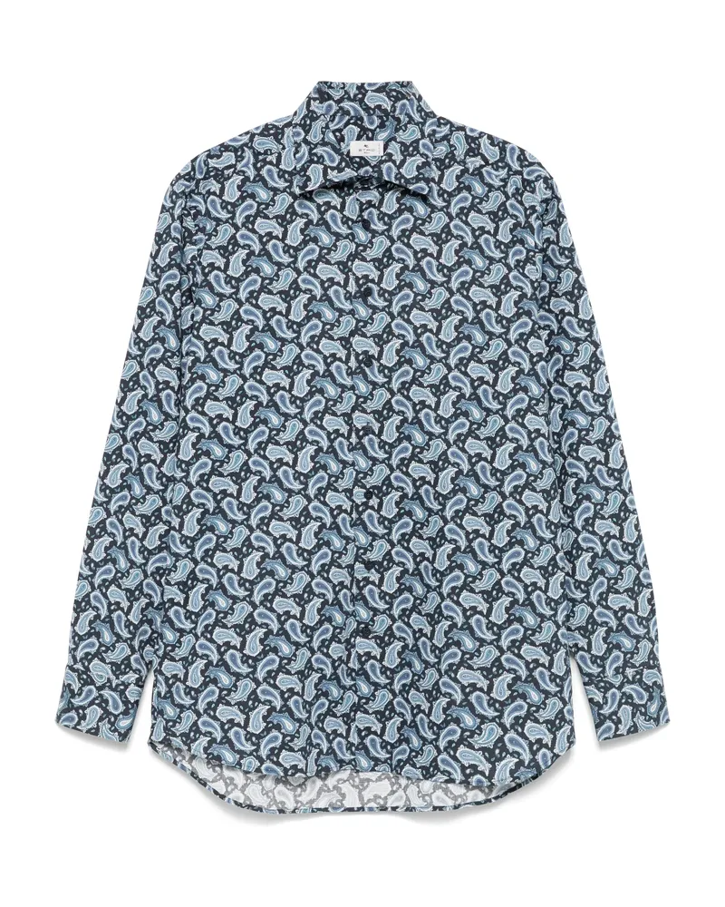 Etro Paisley-print Shirt Blue