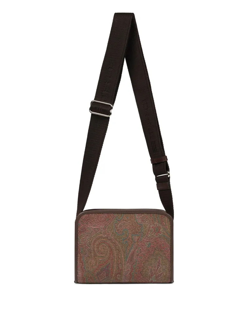 Etro Small Arnica Paisley Messenger Bag Brown