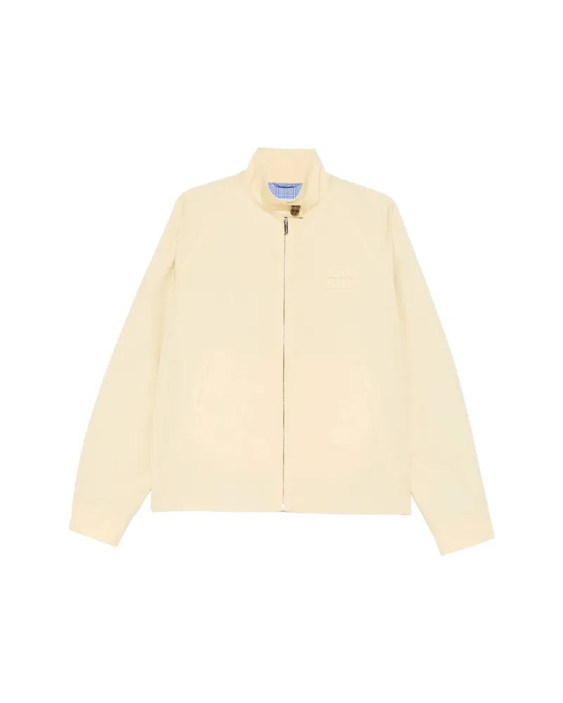Miu Miu Logo-lettering Jacket Yellow