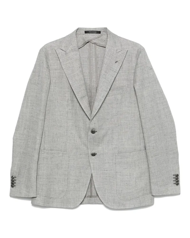 Tagliatore Patterned Blazer Grey