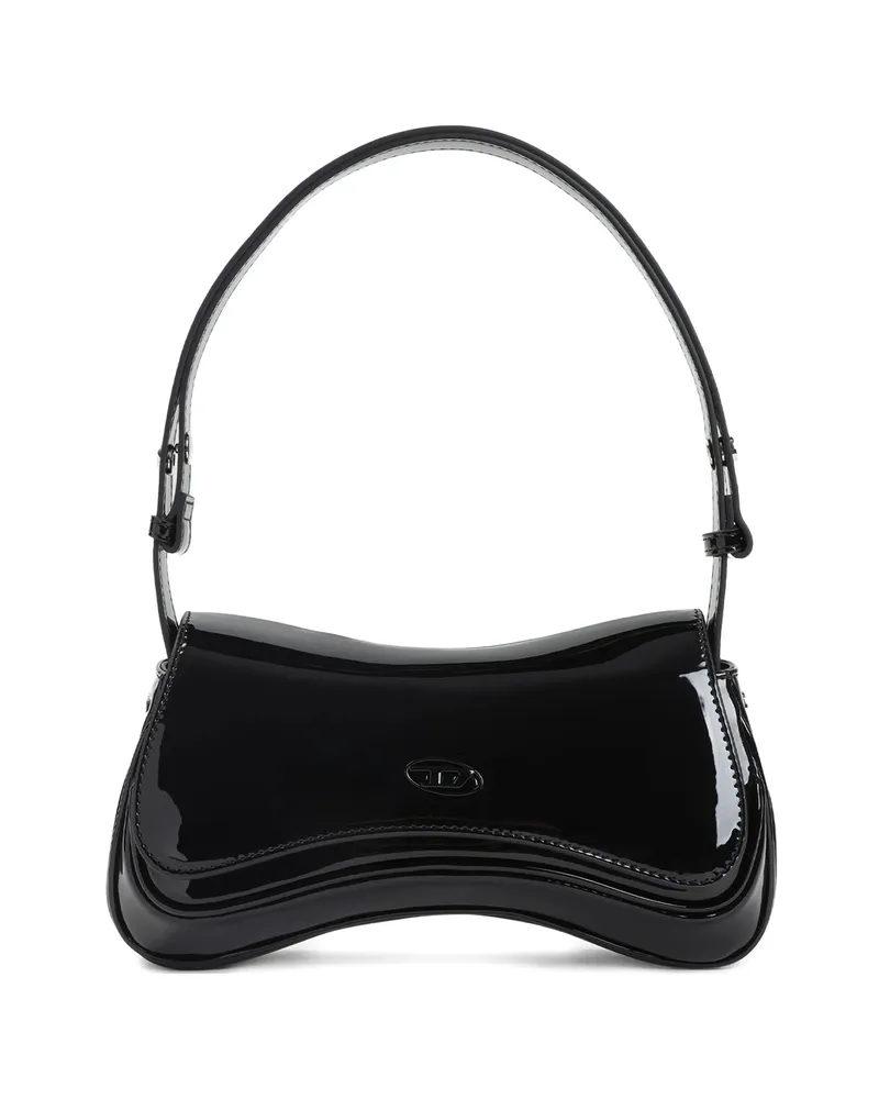 Diesel Logo-plaque Shoulder Bag Black