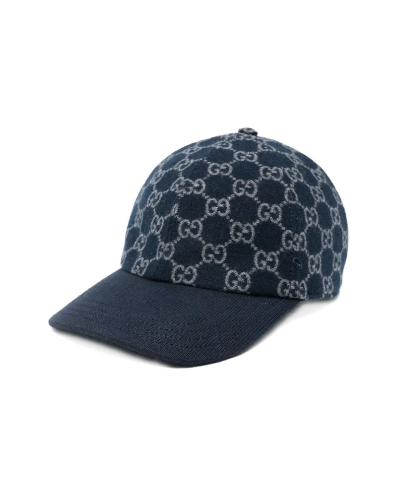 Gucci Logo-pattern Cap Blue
