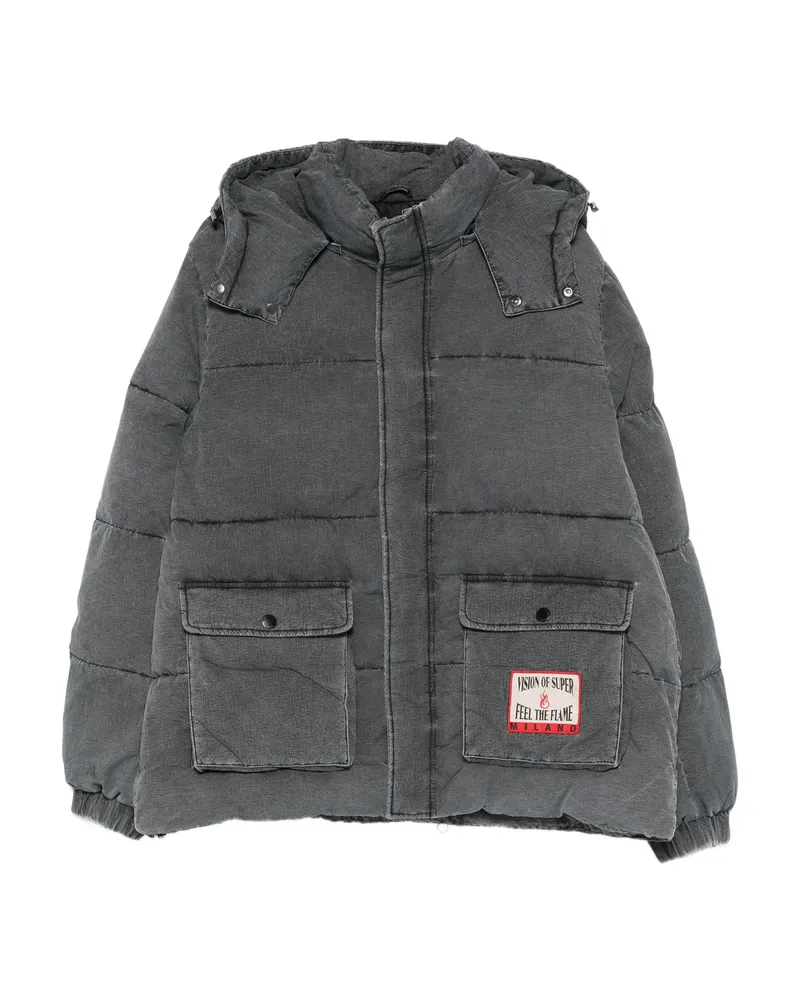 Vision Of Super Hooded Padded Jacket Grey