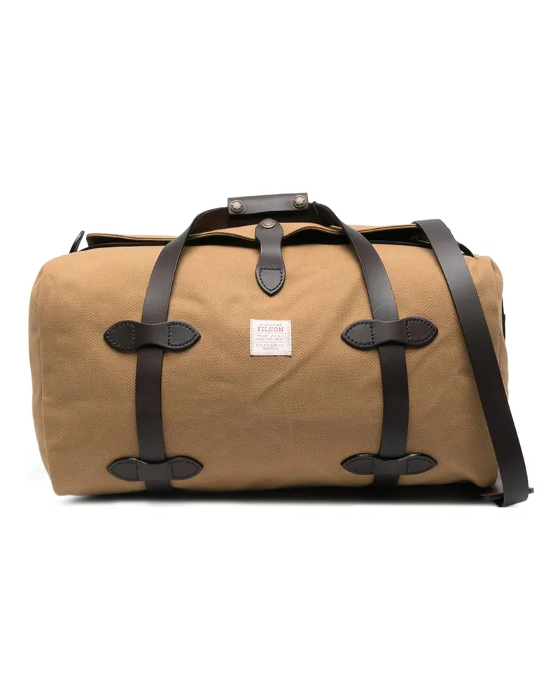 Filson Leather-strap Tote Bag Brown