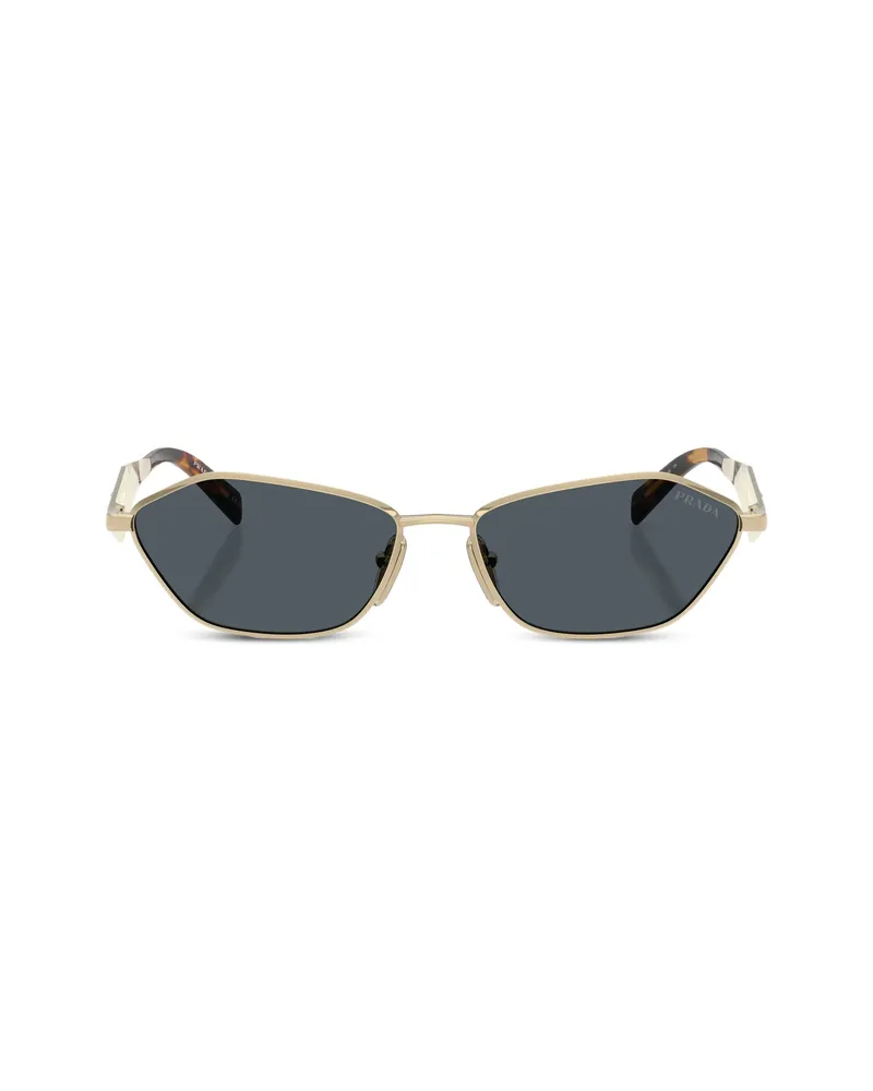 Prada Geometric-frame Sunglasses Gold