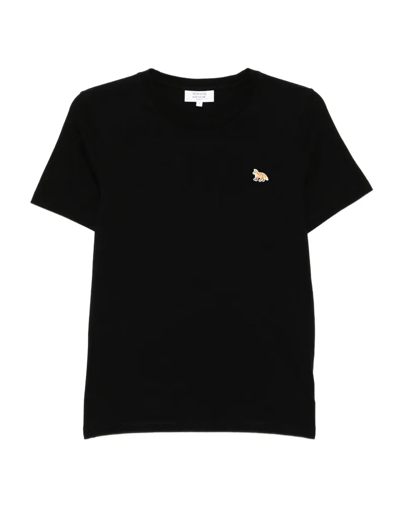 Kitsuné Embroidered-logo T-shirt Black