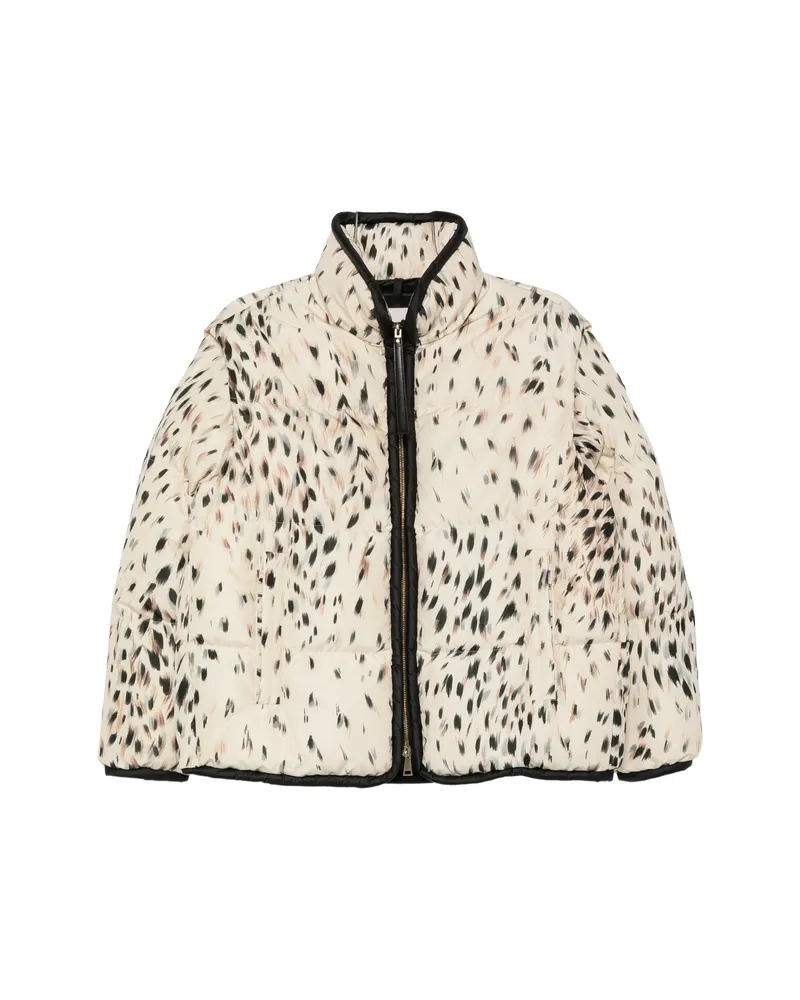 Moncler Rayonnant Puffer Jacket Neutrals