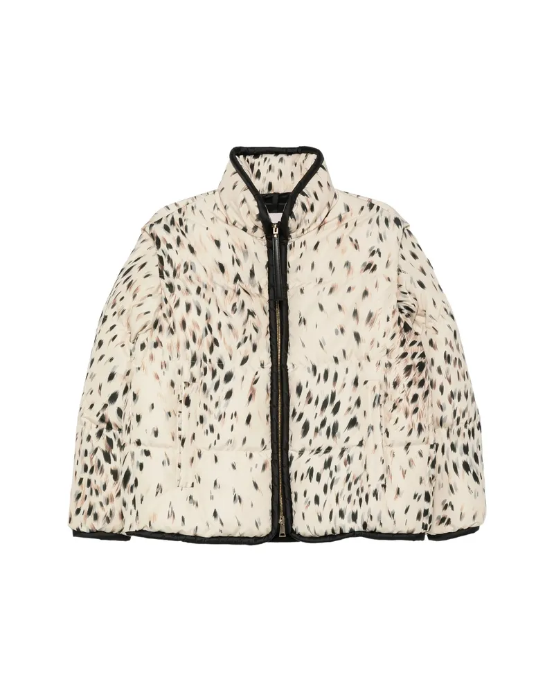 Moncler Rayonnant Puffer Jacket Neutrals