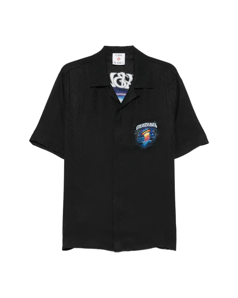 Casablanca Paris Logo-print Shirt Black