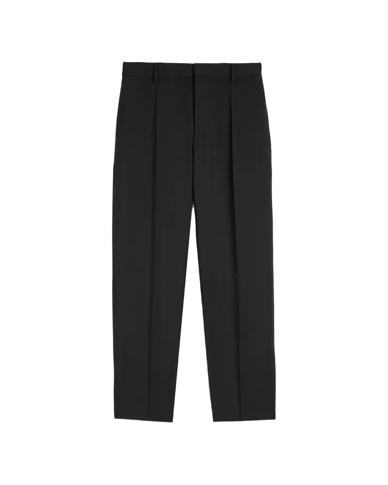 Jil Sander Tapered Cropped-leg Trousers Black