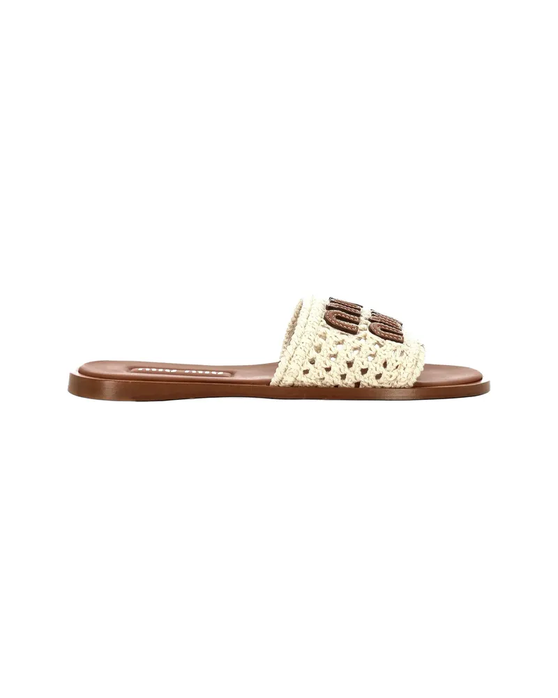 Miu Miu Miu Miu Sandals Ivory Neutrals