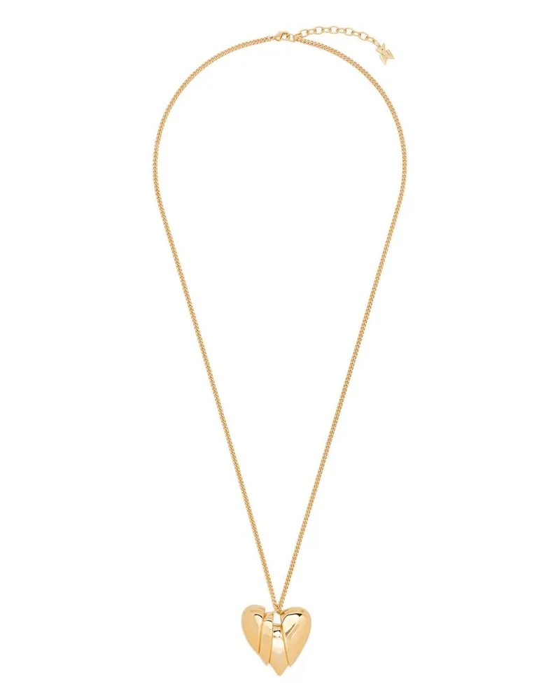Amina Muaddi Heartbreaker Necklace Gold