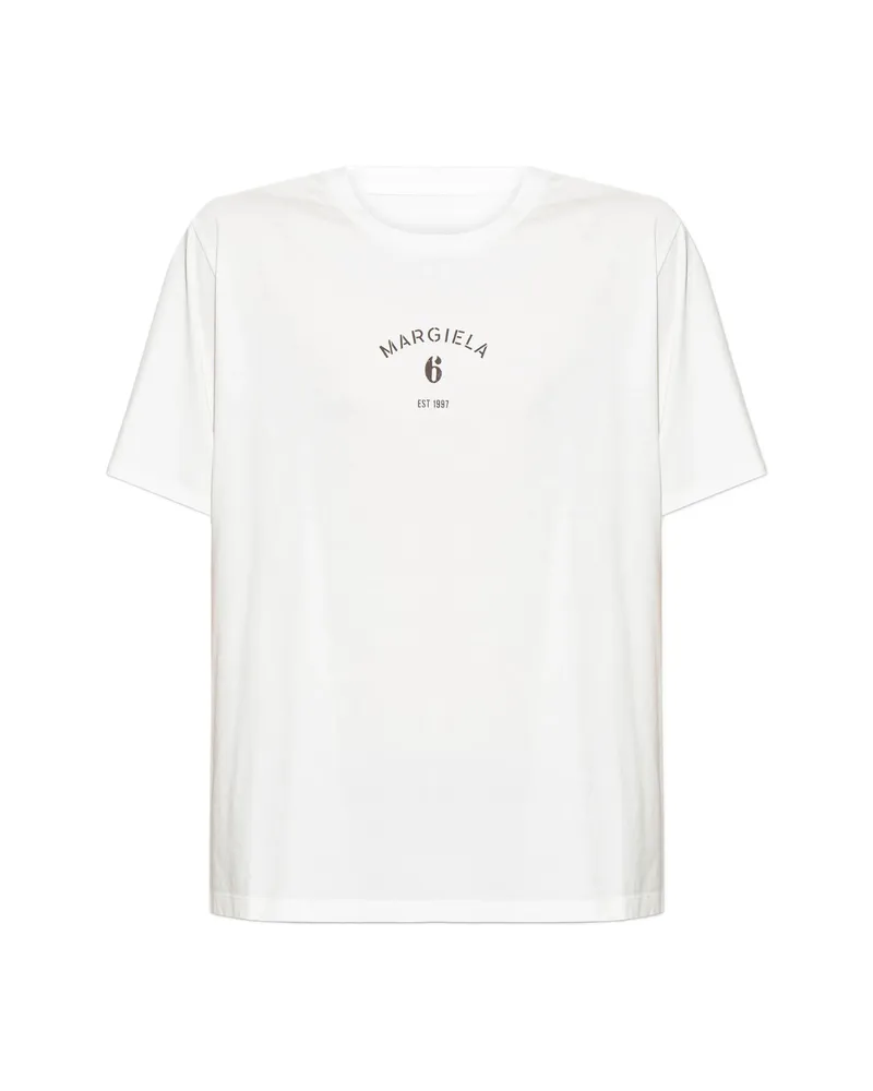 Maison Margiela Logo-print T-shirt Neutrals