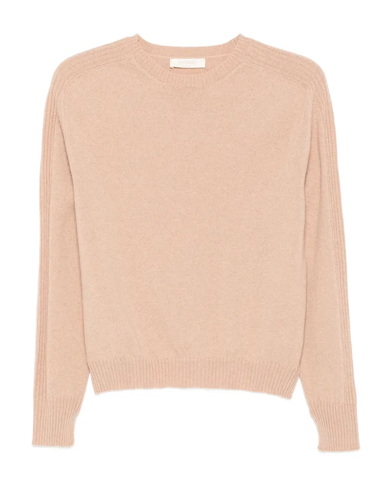 Twin-Set Long-sleeve Ribbed-cuff Sweater Neutrals