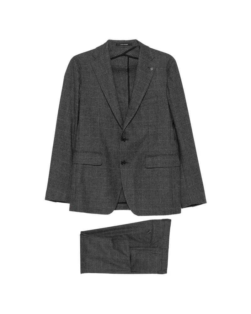 Tagliatore Check-pattern Single-breasted Suit Grey