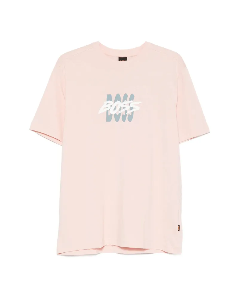 HUGO BOSS Logo-print T-shirt Pink