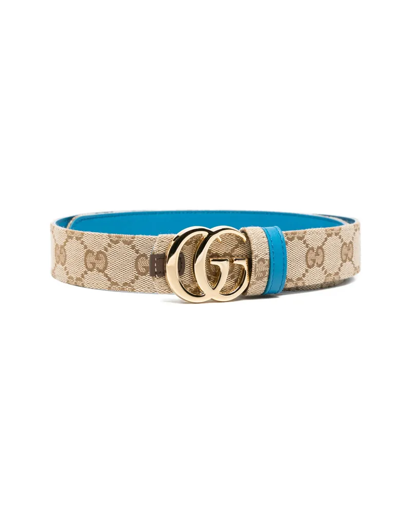 Gucci GG Supreme Double G Belt Neutrals