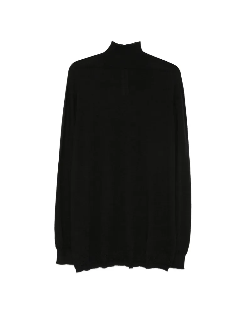 Rick Owens Roll-neck Long-sleeve Sweater Black