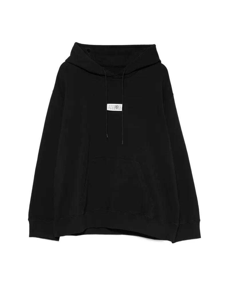 Maison Margiela Logo-patch Hoodie Black