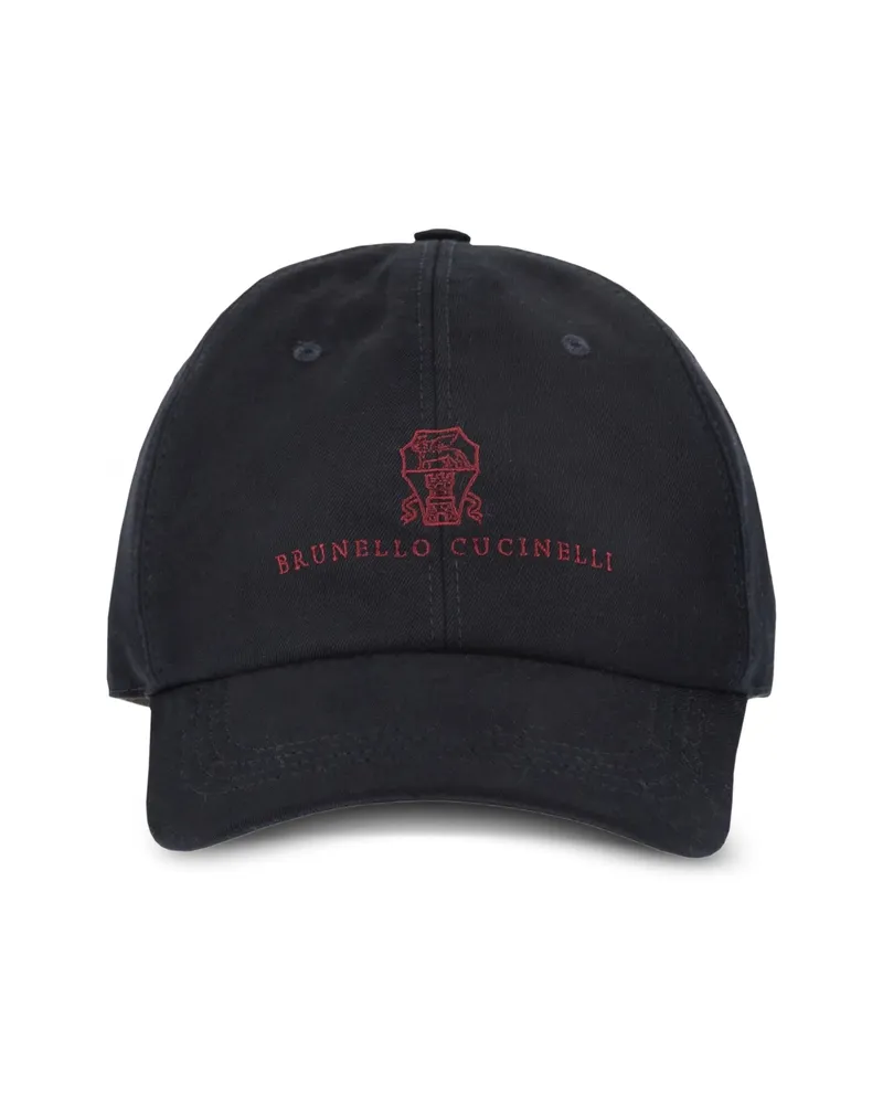 Brunello Cucinelli Logo-embroidered Baseball Cap Black