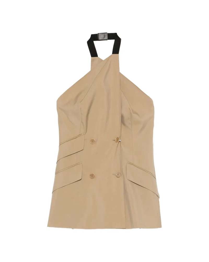 Max Mara Double-breasted Waistcoat Neutrals