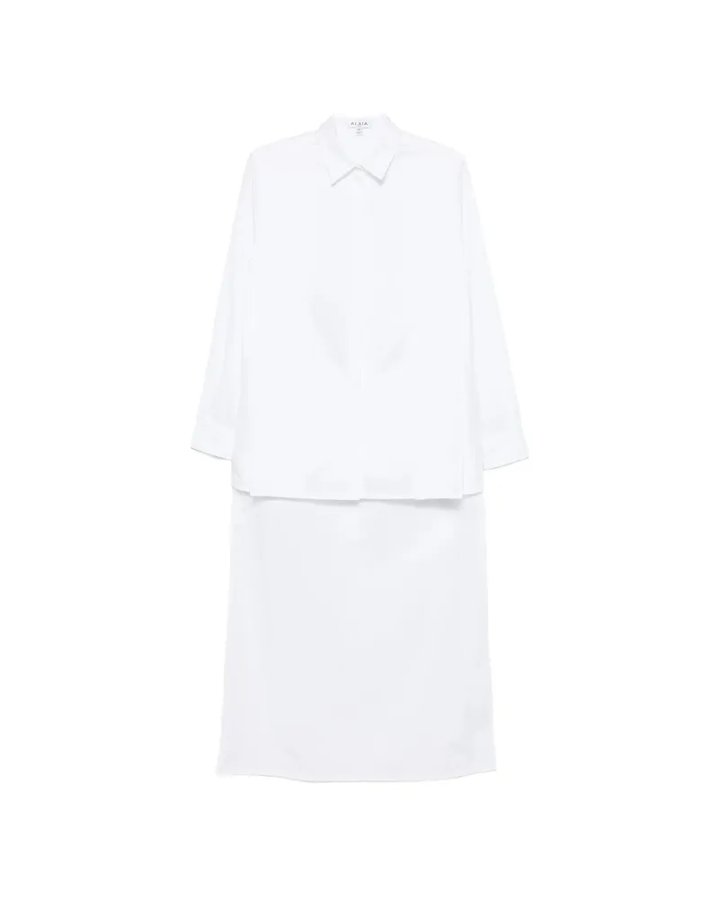Alaïa Asymmetric-hem Shirt White