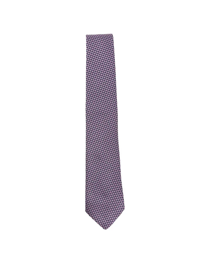 Canali Geometric-pattern Tie Blue
