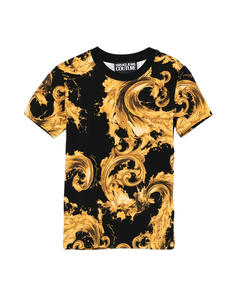 Versace Jeans Baroque Print T-shirt Black