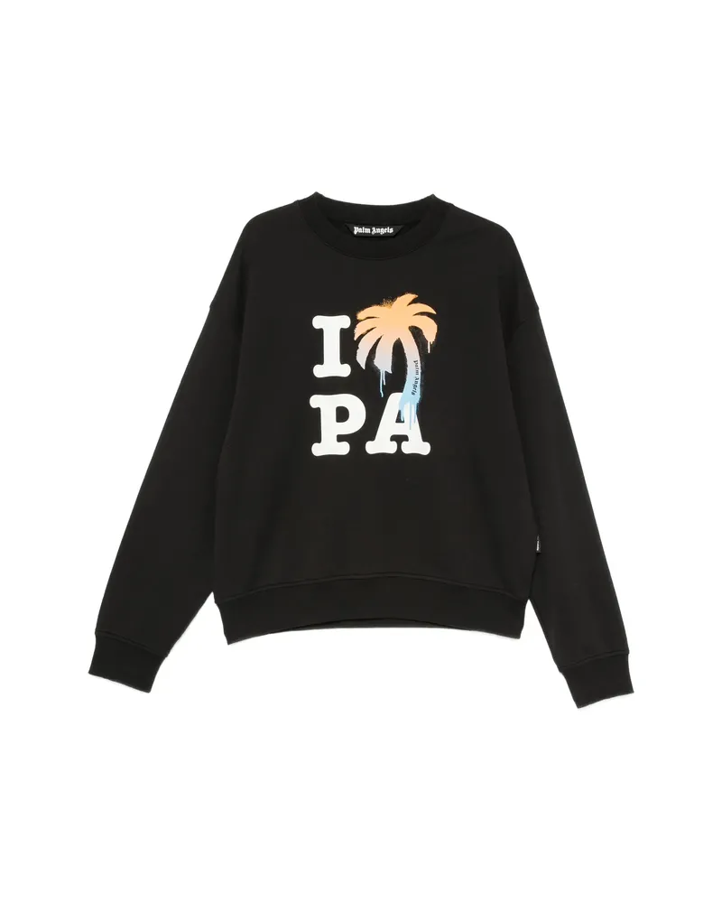 Palm Angels Logo-print Sweatshirt Black