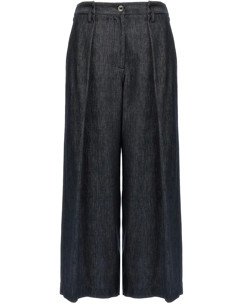 Brunello Cucinelli Pleated Trousers Blue