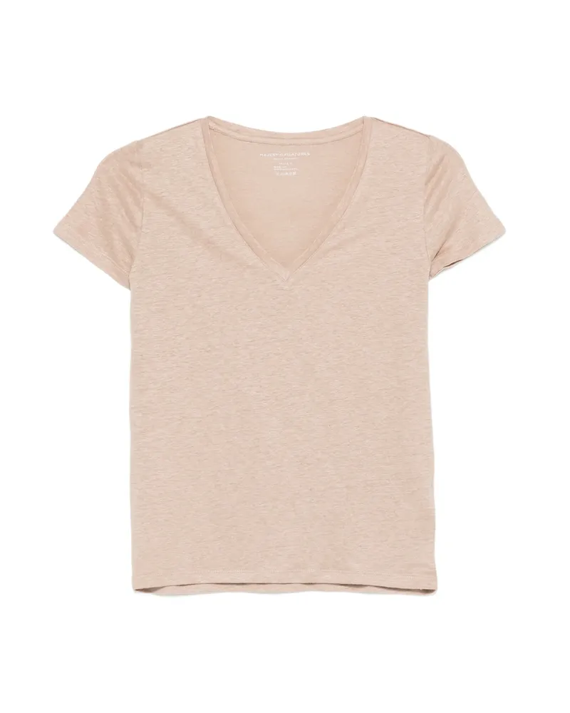 Majestic V-neck Short-sleeve T-shirt Neutrals