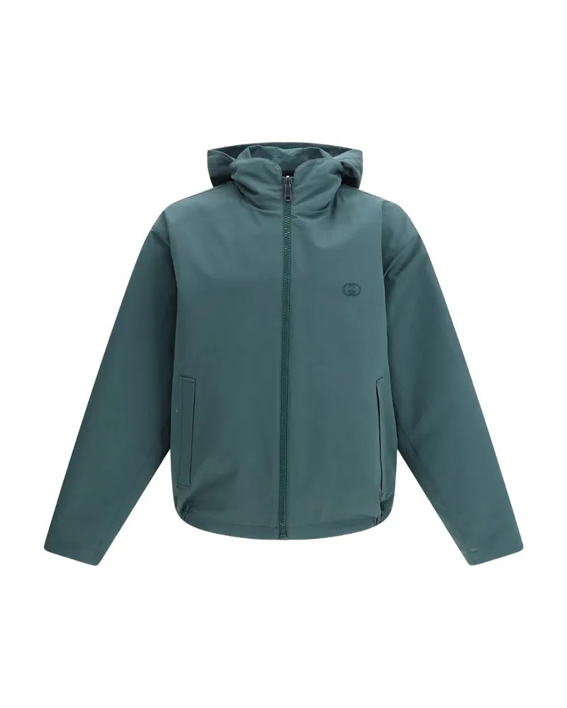 Gucci Ripstop Hooded Jacket Green