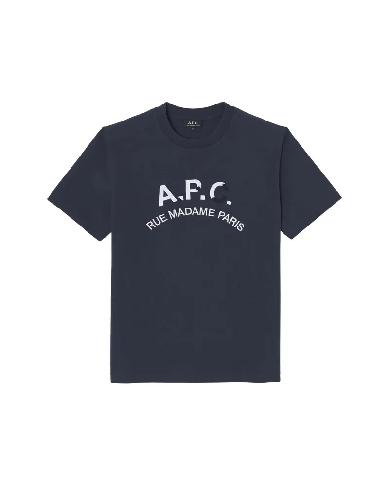 A.P.C. A. p.c. Graphic-print T-shirt Blue